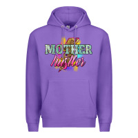Purple mother hustler lightning bolt Premium Hoodie - NancyCooperArtShop