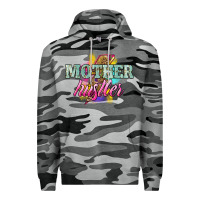 Slate Camo mother hustler lightning bolt Premium Hoodie - NancyCooperArtShop
