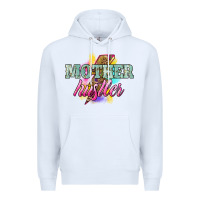 White mother hustler lightning bolt Premium Hoodie - NancyCooperArtShop