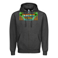Charcoal Heather western teacher off duty 16oz libbey glass Zipper Hoodie - HRA Design Shop