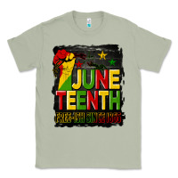 Matcha juneteenth fist free ish since 1865 with background Classic Tee - HRA Design Shop