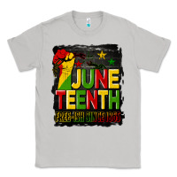 Moon Dust juneteenth fist free ish since 1865 with background Classic Tee - HRA Design Shop