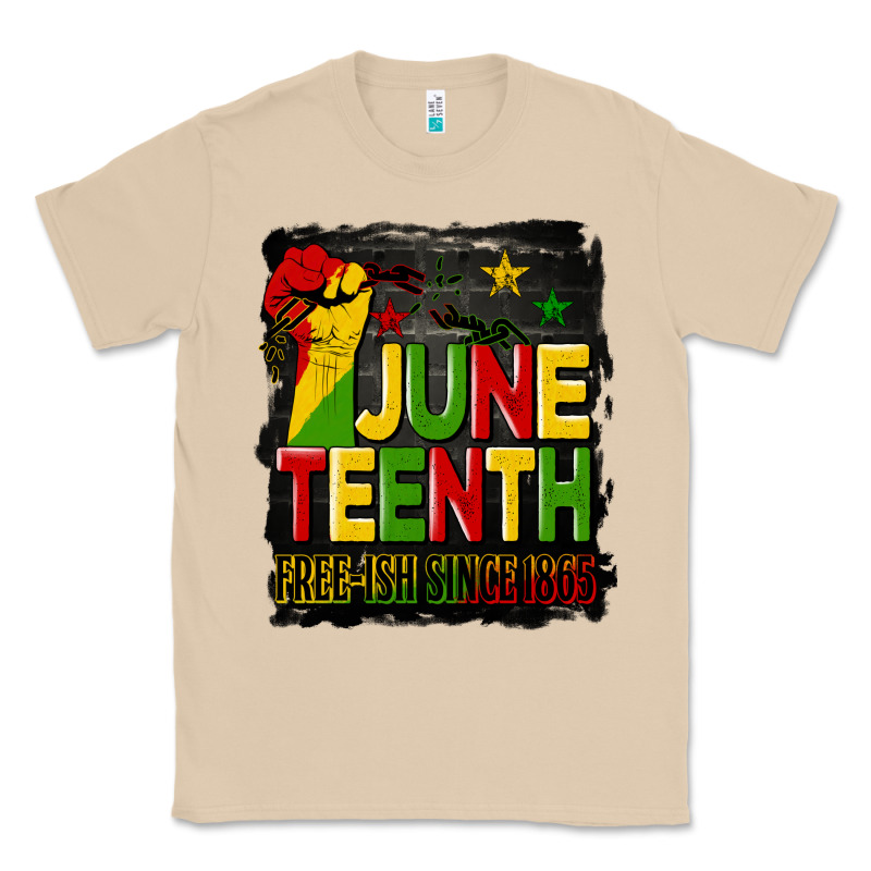 Juneteenth Fist Free Ish Since 1865 With Background Classic Tee by HRA Design Shop | Teevron