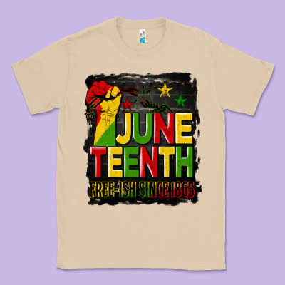 Juneteenth Fist Free Ish Since 1865 With Background Classic Tee Designed By Hra Design Shop