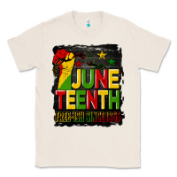 Natural juneteenth fist free ish since 1865 with background Classic Tee - HRA Design Shop