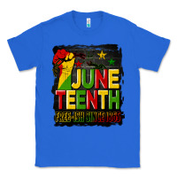 True Royal juneteenth fist free ish since 1865 with background Classic Tee - HRA Design Shop