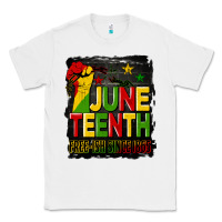 White juneteenth fist free ish since 1865 with background Classic Tee - HRA Design Shop