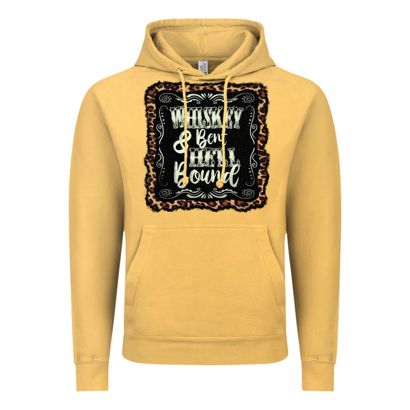 Whiskey Bent Hell Bound Black Vintage Hoodie by AdoDesignShop | Teevron