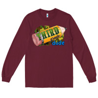 Burgundy third grade dude Long Sleeve Tee - RanaPortraitStore