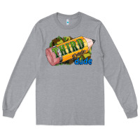 Heather Grey third grade dude Long Sleeve Tee - RanaPortraitStore
