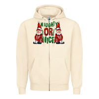 Sandshell Naughty or nice christmas elfs Zipper Hoodie - FaDigitalArtStudio