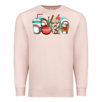 Pale Pink baseball coffee cups Premium Sweatshirt - Jasminsmagicworld