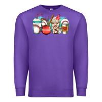 Purple baseball coffee cups Premium Sweatshirt - Jasminsmagicworld