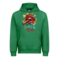 Emerald Western Boss Babe Cigar Lip Urban Hoodie - BundleAndBundleShop
