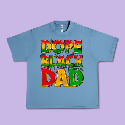 Urban Heavy Tee dope black dad with stars
