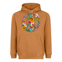 Meerkat floral peace sign with gemstone Heavyweight Hoodie - Artiststas