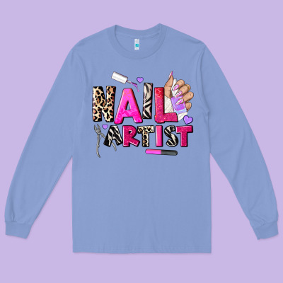 Nail Artist Long Sleeve Tee Designed By Adodesignshop