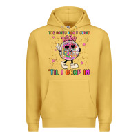 Antique Gold the party don t start til i drop in Premium Hoodie - MaliasSmallBusiness