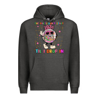 Charcoal Heather the party don t start til i drop in Premium Hoodie - MaliasSmallBusiness