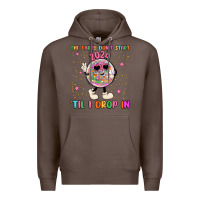 Coffee the party don t start til i drop in Premium Hoodie - MaliasSmallBusiness