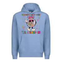 Colony Blue the party don t start til i drop in Premium Hoodie - MaliasSmallBusiness