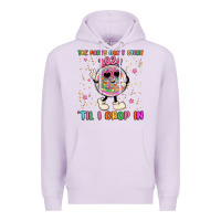 Lilac the party don t start til i drop in Premium Hoodie - MaliasSmallBusiness