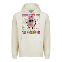 Oatmeal Heather the party don t start til i drop in Premium Hoodie - MaliasSmallBusiness