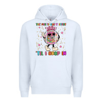 White the party don t start til i drop in Premium Hoodie - MaliasSmallBusiness