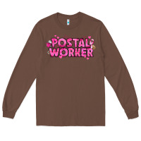 Chestnut Breast Cancer Postal Worker Long Sleeve Tee - texasbilliewilder