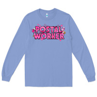 Colony Blue Breast Cancer Postal Worker Long Sleeve Tee - texasbilliewilder