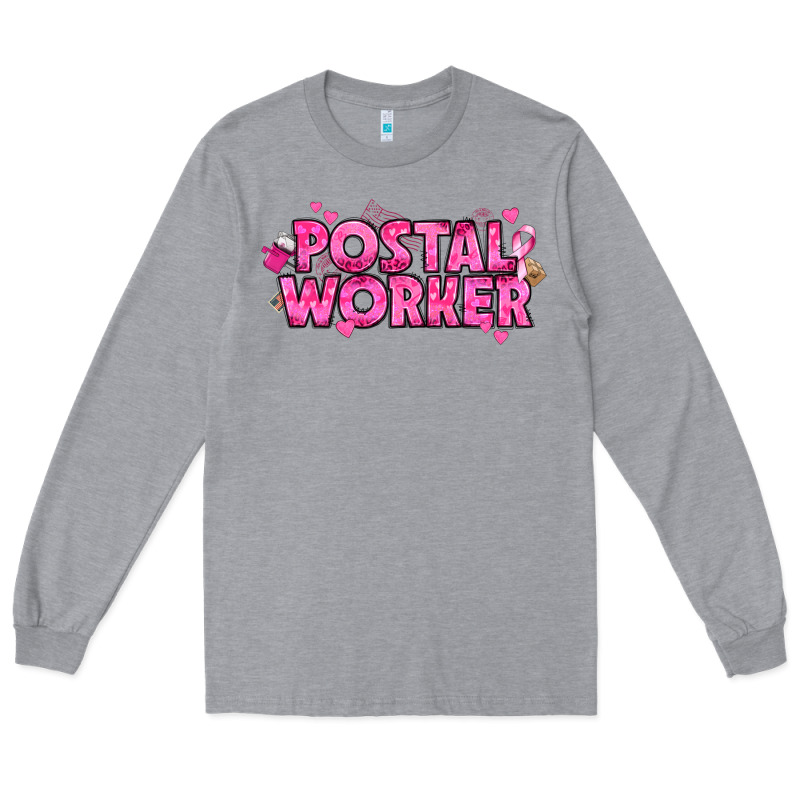 Breast Cancer Postal Worker Long Sleeve Tee by texasbilliewilder | Teevron