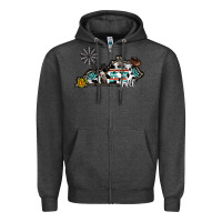 Charcoal Heather ky yall western Zipper Hoodie - CowhideDigitalArt