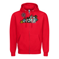 Red ky yall western Zipper Hoodie - CowhideDigitalArt