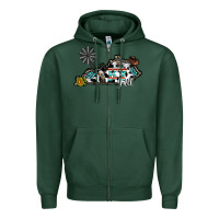 Sports Green ky yall western Zipper Hoodie - CowhideDigitalArt
