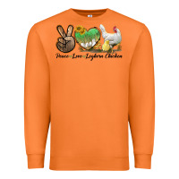 Carrot Peace Love Leghorn Chicken Premium Sweatshirt - LillyAllenDesigns