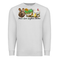 Peace Love Leghorn Chicken Premium Sweatshirt | Teevron