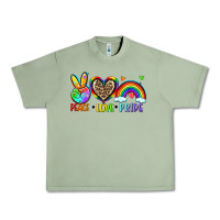 Oil Green peace love pride Urban Heavy Tee - Zillion Design Studio