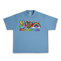 Pebble Blue peace love pride Urban Heavy Tee - Zillion Design Studio