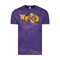 Cloud Purple monkey coffee cups Vintage Tee - texasbilliewilder