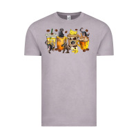 Vintage Zinc monkey coffee cups Vintage Tee - texasbilliewilder