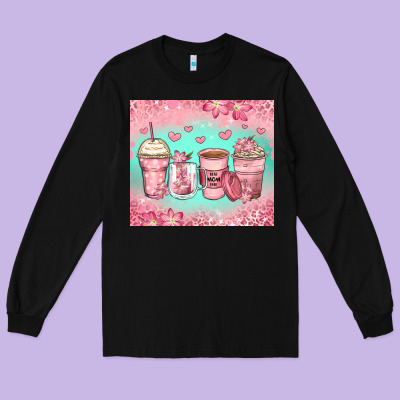 Best Mom Ever Coffee Cups Long Sleeve Tee Designed By Zillion Design Studio