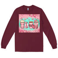 Burgundy best mom ever coffee cups Long Sleeve Tee - Zillion Design Studio