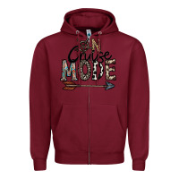 Burgundy on cruise mode Zipper Hoodie - CowhideDigitalArt
