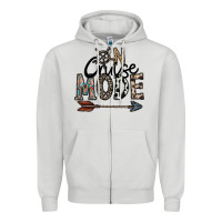 Dove Grey on cruise mode Zipper Hoodie - CowhideDigitalArt