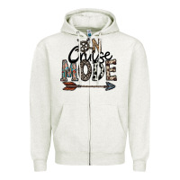 Oatmeal Heather on cruise mode Zipper Hoodie - CowhideDigitalArt