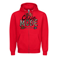 Red on cruise mode Zipper Hoodie - CowhideDigitalArt