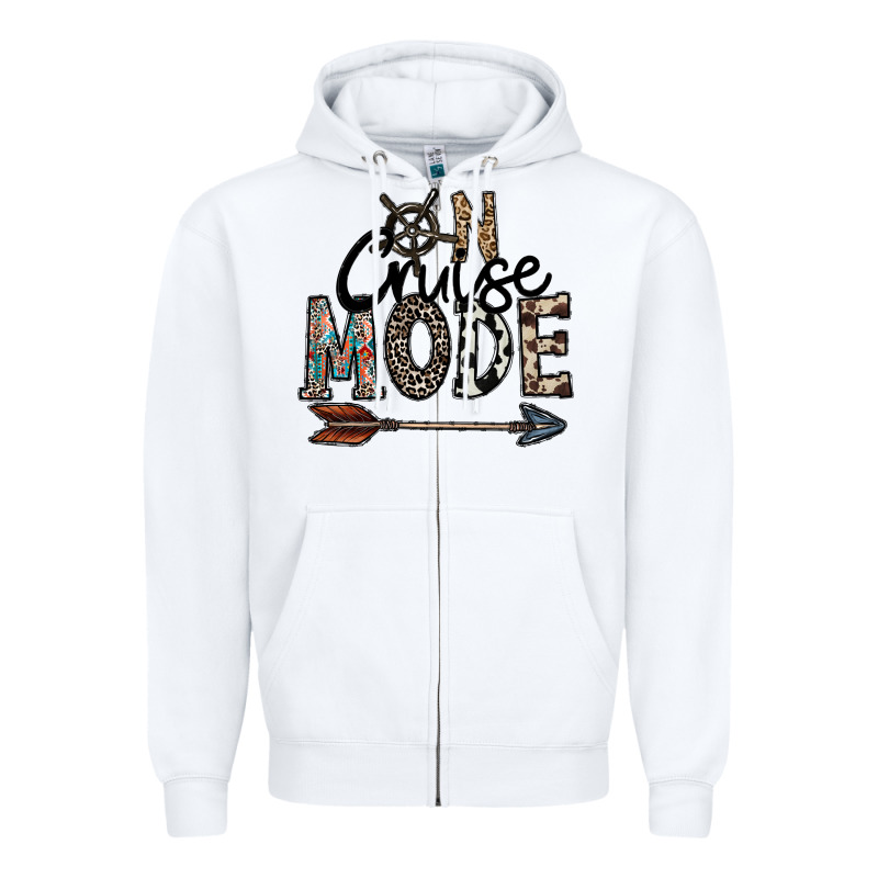 On Cruise Mode Zipper Hoodie by CowhideDigitalArt | Teevron
