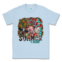 Dusty Blue summer farm Classic Tee - SublimationCraftShop