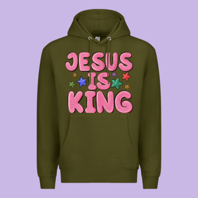 Jesus Is King Premium Hoodie Designed By Maliassmallbusiness