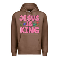 Chestnut jesus is king Premium Hoodie - MaliasSmallBusiness